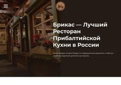 Снимок главной страницы brikas.ru