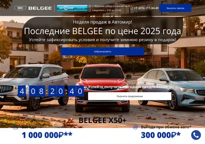 Снимок главной страницы belgee-voronezh-avtomir.ru