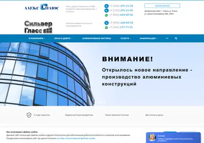 Снимок главной страницы alexplus59.ru