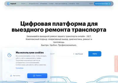 Снимок главной страницы carewayrussia.ru