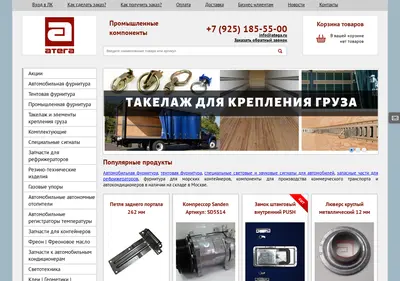Снимок главной страницы atega.ru