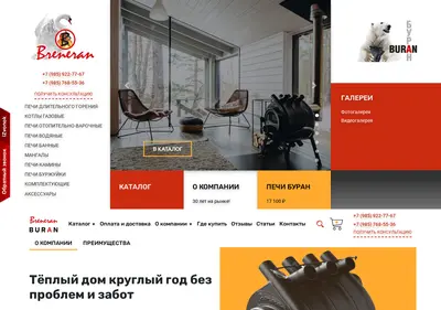 Снимок главной страницы breneran.ru