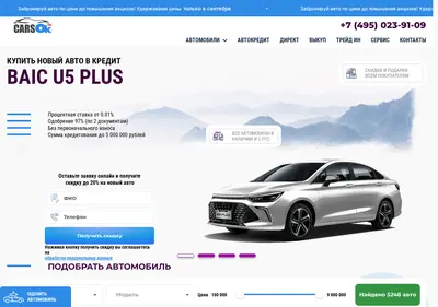 Снимок главной страницы carsok.ru