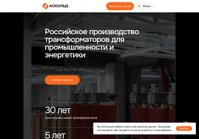 Снимок главной страницы ascoldenergo.ru