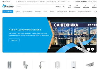 Снимок главной страницы santehnika35.ru