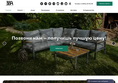 Снимок главной страницы bba-mebel.ru