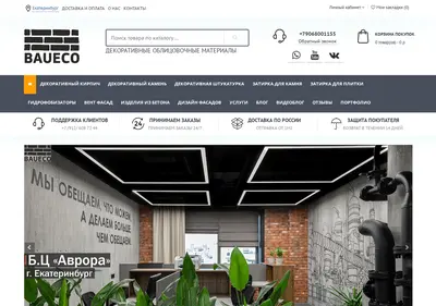 Снимок главной страницы baueco.ru