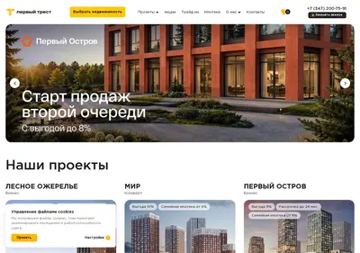 Снимок главной страницы 1trest.ru