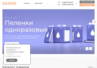 Снимок главной страницы beside.ru