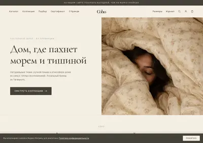 Снимок главной страницы coho-home.ru