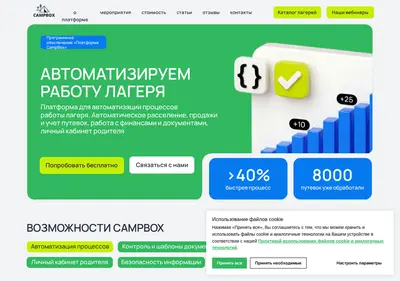 Снимок главной страницы camp-box.ru