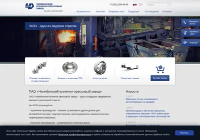 Снимок главной страницы chkpz.ru