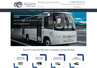 Снимок главной страницы automag-nn.ru