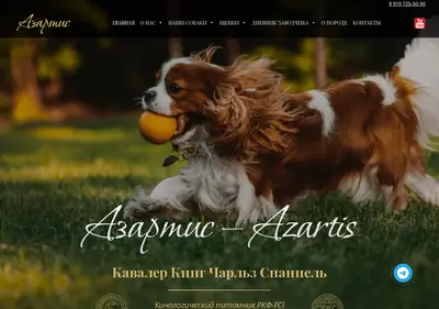 Снимок главной страницы azartis.ru
