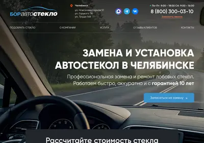 Снимок главной страницы boravtosteklo74.ru