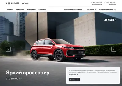 Снимок главной страницы belgee-avtomir.ru