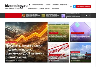 Снимок главной страницы bizcatalogy.ru