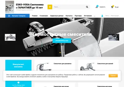 Снимок главной страницы esko-voda.ru