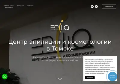 Снимок главной страницы epilia.su
