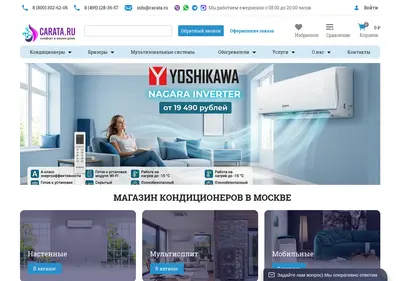 Снимок главной страницы carata.ru