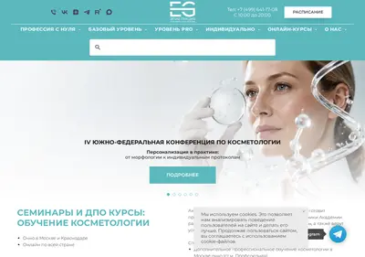 Снимок главной страницы academy-eg.ru