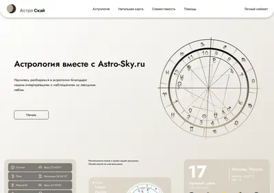 Снимок главной страницы astro-sky.ru