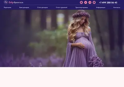Снимок главной страницы babyfrontal.ru