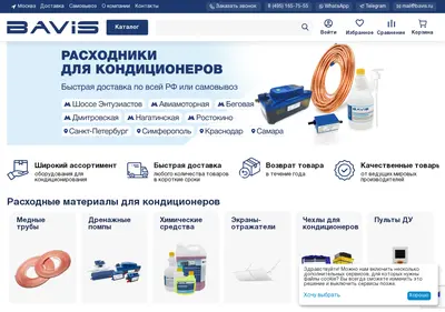 Снимок главной страницы bavis.ru