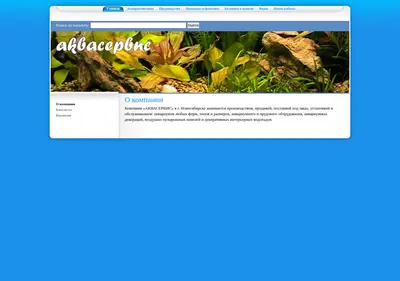 Снимок главной страницы aquasib.ru
