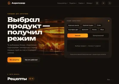 Снимок главной страницы aeropovar.ru
