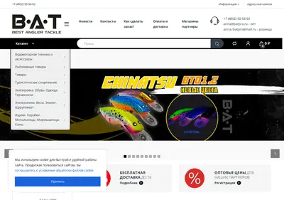 Снимок главной страницы batpro.ru