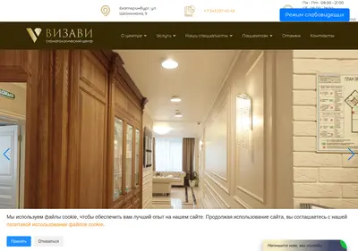 Снимок главной страницы centrvizavi.ru