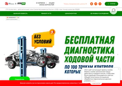 Снимок главной страницы autoester.ru