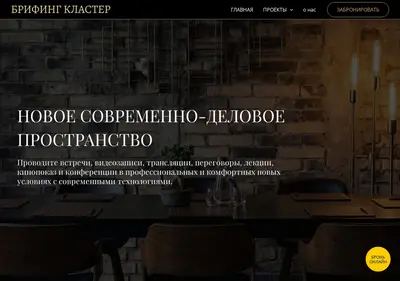 Снимок главной страницы briefing-cluster.ru