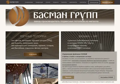 Снимок главной страницы basman-group.ru