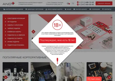 Снимок главной страницы andylab.ru