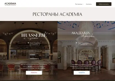 Снимок главной страницы academia-rest.ru