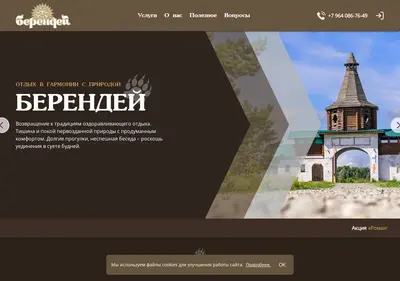 Снимок главной страницы berenday.ru