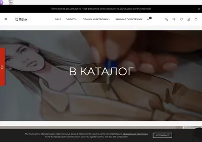 Снимок главной страницы miltex.su