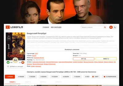 Снимок главной страницы banditski-peterburg-lordfilms.ru