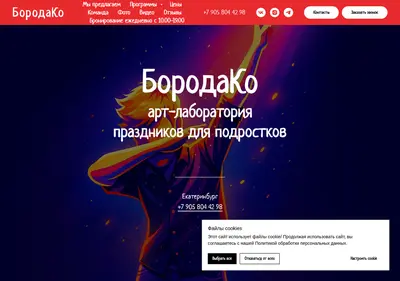 Снимок главной страницы borodako.ru