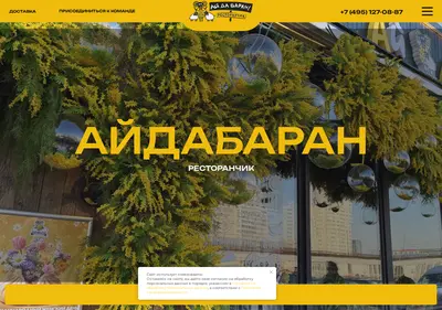 Снимок главной страницы aidabaran.ru