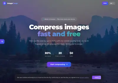 Снимок главной страницы imageforge.su