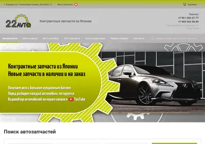 Снимок главной страницы 22avtozap.ru