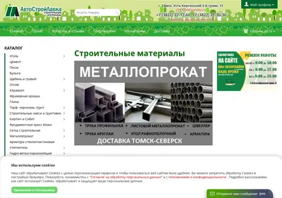 Снимок главной страницы avtostroylavka.ru