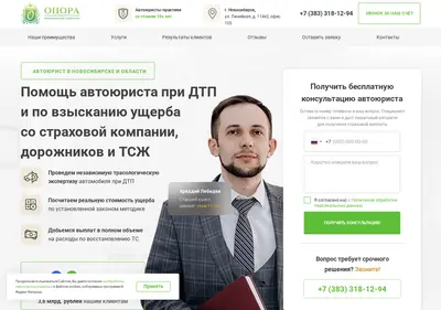 Снимок главной страницы avtourist-54.ru