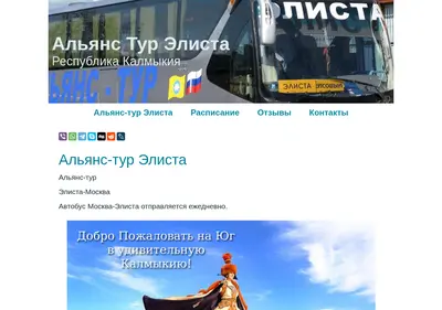 Снимок главной страницы alyansturelista.ru