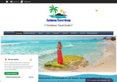 Снимок главной страницы caribbeantravelgroup.ru