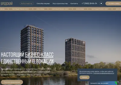 Снимок главной страницы brodsky38.ru