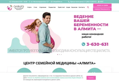 Снимок главной страницы almita.ru